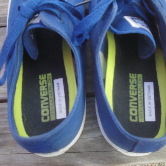 Converse Shoes Royal Blue Chuck Taylor Lunarlon Mens 11.5 - Picture 6 of 8
